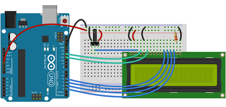 Arduino LCD circuit