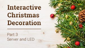 interactive christmas decoration – server and led