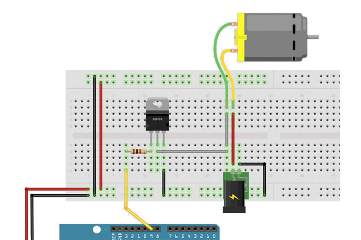 Arduino Motorsteuerung Transistor