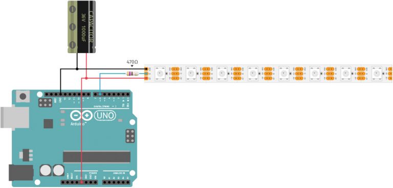 arduino led police light sequence code