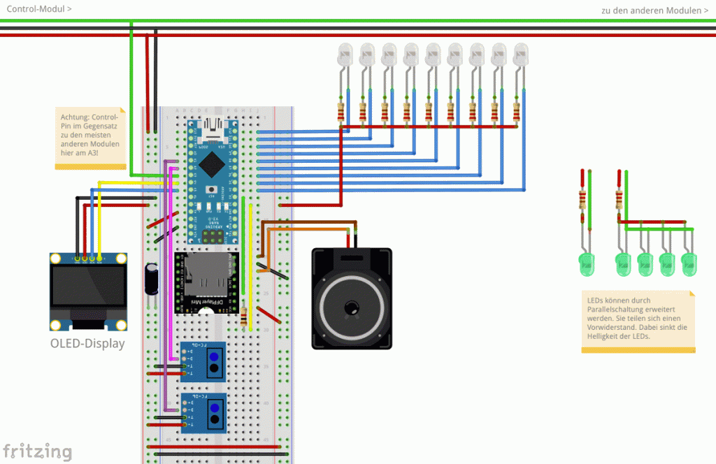RailFX, Arduino Bahnhof Modul mit Sound, MP3 und OLED-Display