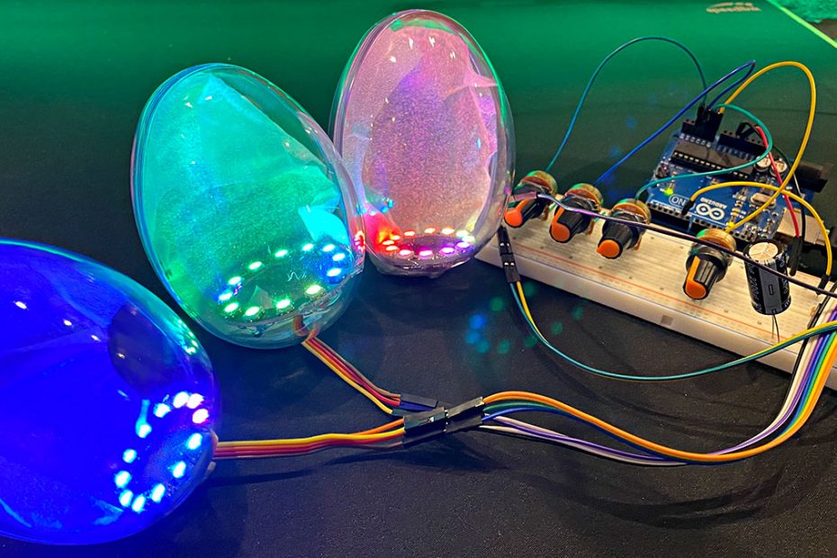 Leuchtende Ostereier mit Arduino Titelbild