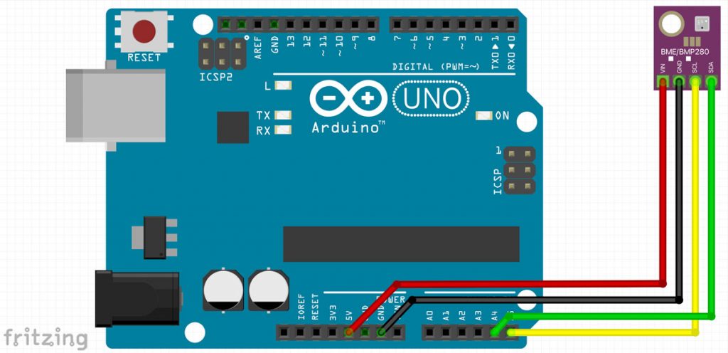 Arduino BME280 Schaltplan